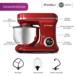Batidora De Pie Planetaria Digital 3 En 1 Tivoli 5,2l 1200w