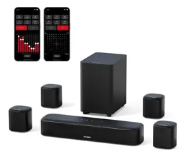 Barra De Sonido 7.1 Con Subwoofer Y 4 Altavoces Env...