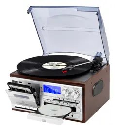 Tocadiscos 9 En 1 Bluetooth Vintage...