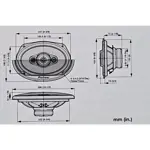 Parlante Pioneer Ts-A6968S 6X9 Pulgadas 3 Vias 450 W