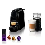 Cafetera Essenza Mini - 19 Bares, 0.6L, 6 Cápsulas, Aeroccino3, Negra