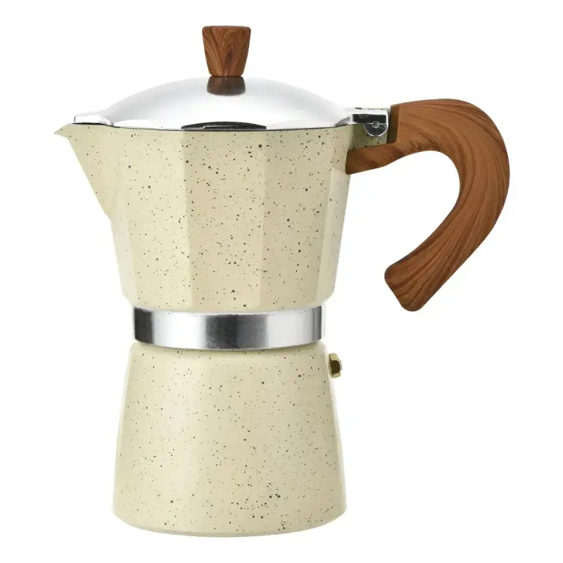 Cafetera Italiana Hamilton Beach Aluminio 12 Tazas Beige CEC103HB NS