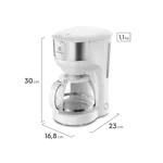 Cafetera eléctrica Electrolux Inox ECM21 1,2L