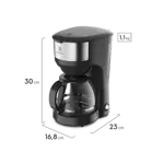 Cafetera eléctrica Electrolux Inox ECM20 1,2L