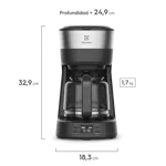 Cafetera Eléctrica Programable Electrolux ECM25 1,2L