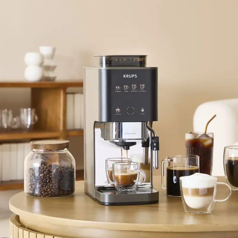 Cafetera Espresso Automática Krups Coffee Crush Experience