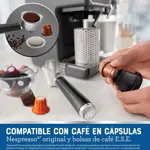 Cafetera Oster PrimaLatte Touch 6801M 3en1 Capsulas y Monod