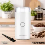 Molinillo de Café Eléctrico Novohome Acero Inox 200w Cap 60g