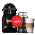 Cafetera Nespresso Inissia Negra + Aeroccino A3D40-AR-BK-NE