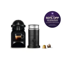 Cafetera Inissia Black Curva + Aer...