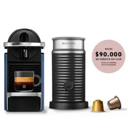 Cafetera  Pixie Azul Curva + Aerocc...