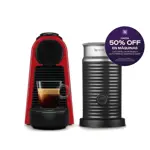 Cafetera Nespresso Essenza Mini Roja D + Aeroccino A3KD30-AR-RENE2