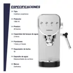 Cafetera Espresso Daihatsu DCF2000B 2l 2 Tazas 20 Bar