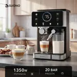 Cafetera Digital Expresso Automática Suono Espumador 20Bar 1.5L