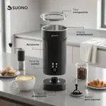 Espumador de Leche Magnético Suono Espuma Fría y Caliente