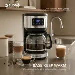 Cafetera de Filtro Digital Suono 1.8L 12 Tazas con Timer Programado