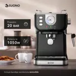 Cafetera Expresso Vintage Suono Con Vaporizador de Leche