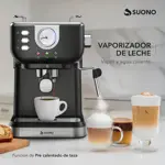 Cafetera Expresso Vintage Suono Con Vaporizador de Leche