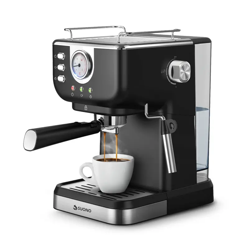 Cafetera Expresso Vintage Suono Con Vaporizador de Leche