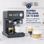 Cafetera Espresso Automatica Oster Primalatte 15 Bares Negra