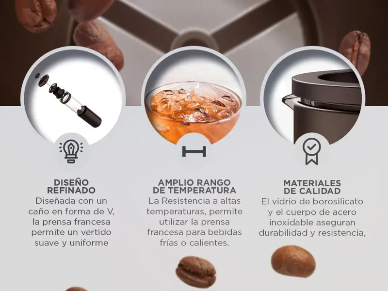 Prensa Francesa Timemore Resistente al Calor