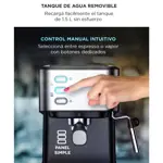 Cafetera Espresso Cuk By Gadnic 20 Bar Con Espumador 15L 800W