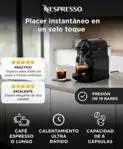 Cafetera Nespresso Inissia Black C40 Cafetera Cápsulas 19 Bares