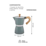 Cafetera Moka Cuk By Gadnic MK60P Tipo Italiana