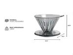 Cafetera V60 Timemore Cono Dripper Acrilico 