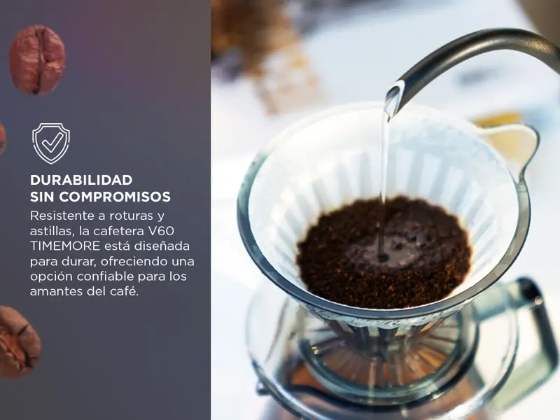 Cafetera V60 Timemore Cono Dripper Acrilico