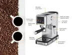 Cafetera Express Winco W1923 con Espumador apto capsulas