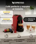 Cafetera Nespresso Essenza Mini Red D30 Cafetera Cápsulas