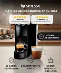 Cafetera Nespresso Essenza Mini Black C 06L 19 Bares Espresso Lungo