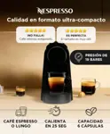 Cafetera Nespresso Essenza Mini Black D30 Cafetera Cápsulas