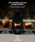 Cafetera Nespresso Essenza Mini Black D30 Cafetera Cápsulas