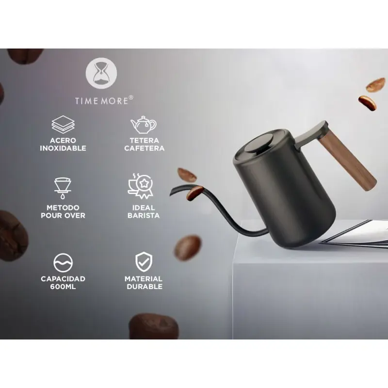 Kit Cafetera Manual + Dripper Y Filtros Time More