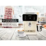Cafetera Express Negra Winco W1927 Con Espumador De Leche Digital Touch 20 BAR