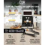 Cafetera Express Gadnic 3 en 1 20 Bares Panel Táctil Vaporizador Depósito 15L