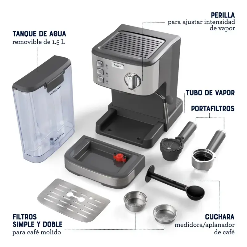 CAFETERA OSTER ESPRESSO 2 EN 1