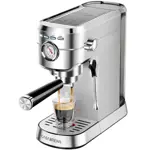 Máquina de café espresso CASABREWS 20 bar con espumador de leche 1.6L