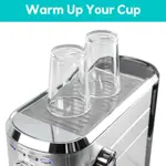 Máquina de café espresso CASABREWS 20 bar con espumador de leche 1.6L