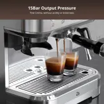 Cafetera De Espresso Profesional 15 Ajustes 60 Oz Oficina - Color