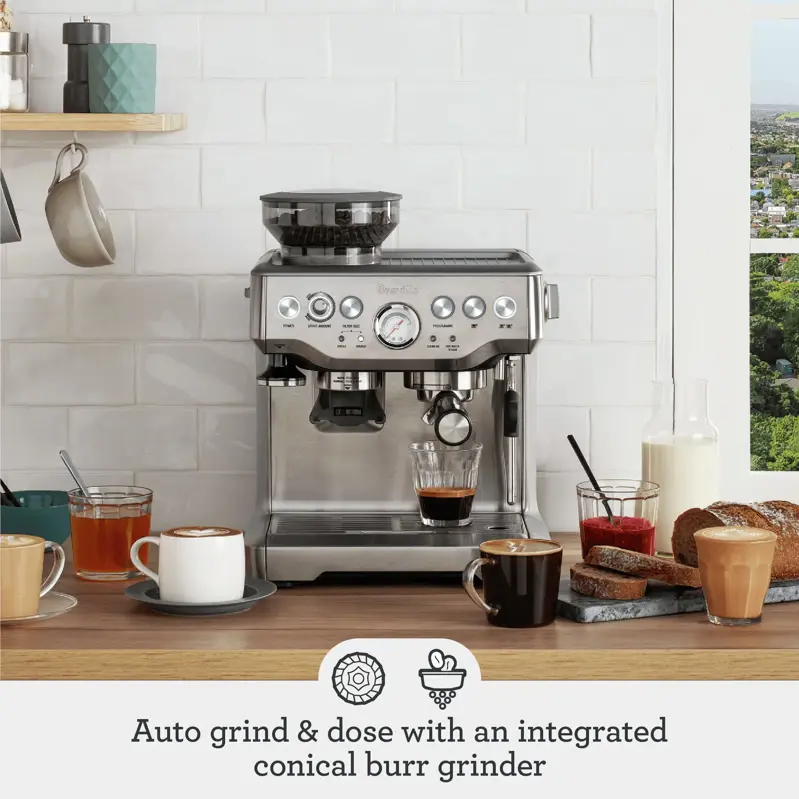 Máquina Espresso Breville Barista Express BES870BTR Prepara
