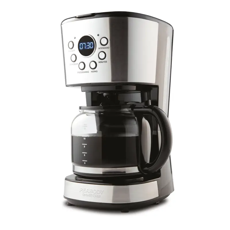 Cafetera Electrica con Timer Peabody PE CT4207 1,8 lt Inox