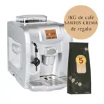 Cafetera 5 Hispanos con Molinillo Integrado ME712 Silver+ Santos Crema ¡De regalo!