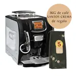 Cafetera 5 Hispanos con Molinillo Integrado ME712 Black + Santos Crema ¡De regalo!