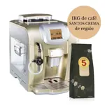 Cafetera 5 Hispanos con Molinillo Integrado ME712 Gold + Santos Crema ¡De regalo!
