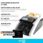 Contadora De Billetes OverTech Maquina Contar Led AL-1000