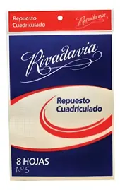 Repuesto N5 De 8 Hojas Cuadriculada...