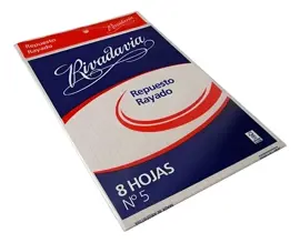 Repuesto N5 De 8 Hojas Rayadas 